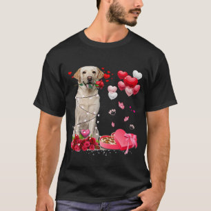 Funny Labrador Rose Herzlichen Glückwunsch Valenti T-Shirt