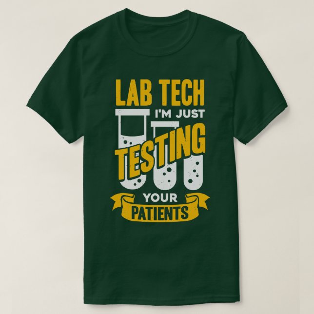 Funny Labrador Tech Labortechniker Geschenk T-Shirt (Design vorne)