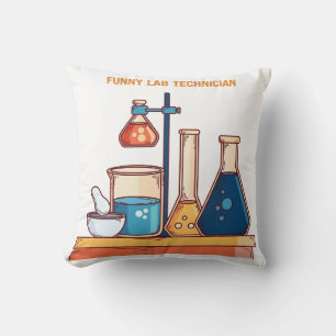 Funny Labrador Technician Graphic Design Kissen