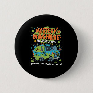 Funny Labrador Week 2025 Retro Mystery Machine of Button