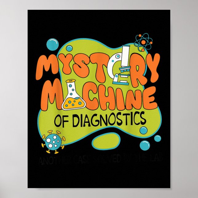 Funny Labrador Week 2025 Retro Mystery Machine of  Poster (Vorne)