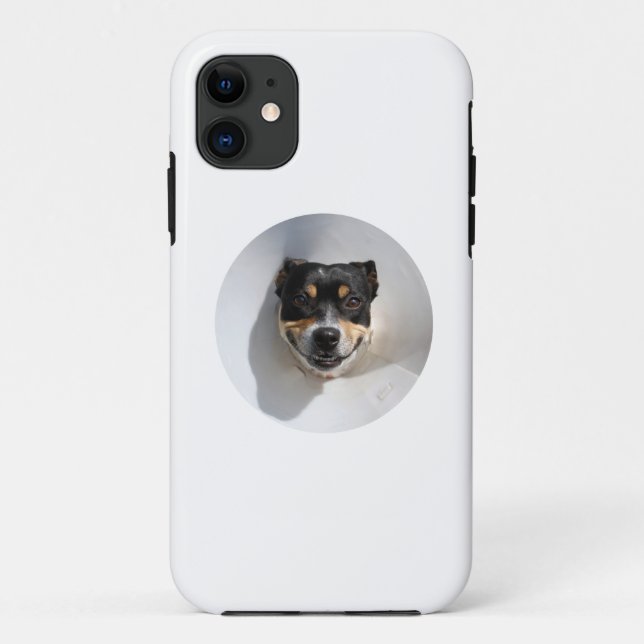 Funny Lächelhund Case-Mate iPhone Hülle (Rückseite)