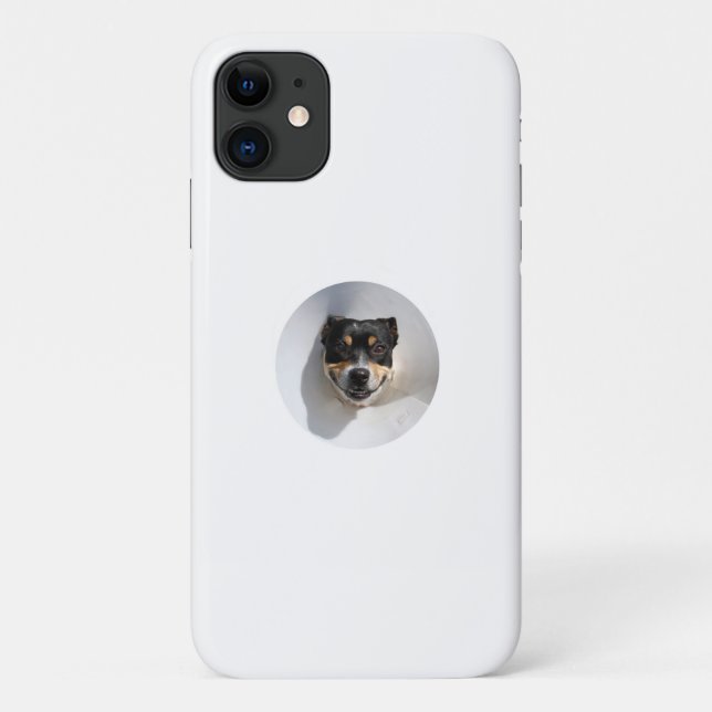 Funny Lächelhund Case-Mate iPhone Hülle (Rückseite)