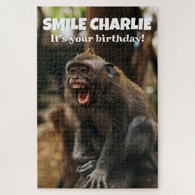 Funny lächelnd Affe Puzzle (Vertikal)