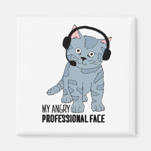 Funny lächelnd Katze Beruflich Epic Sarcastic Magnet