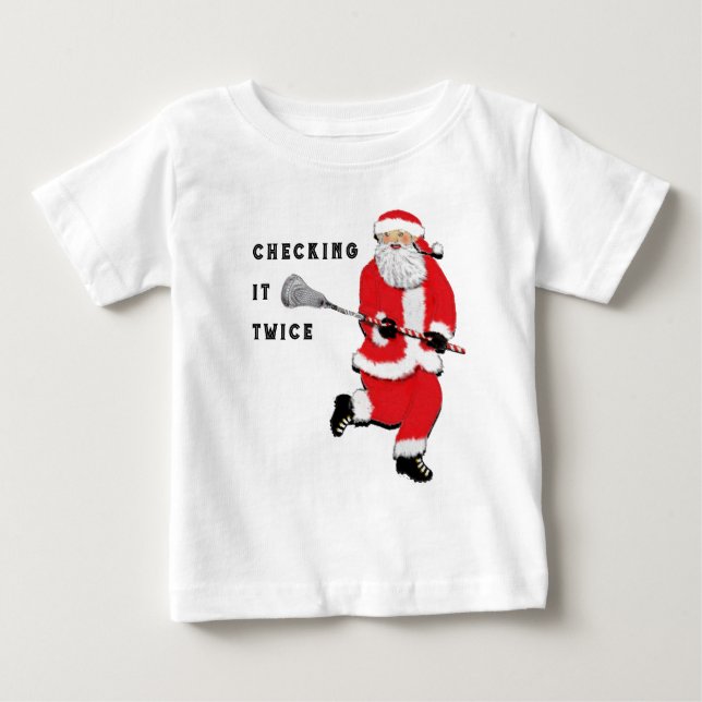 Funny Lacrosse Baby T-shirt (Vorderseite)