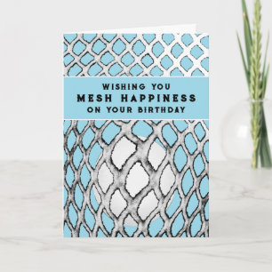 Funny Lacrosse Birthday Karte