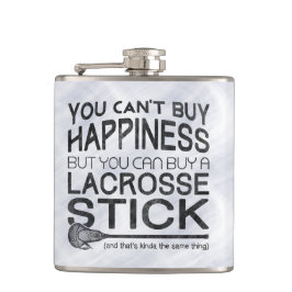 Funny Lacrosse Design Flachmann