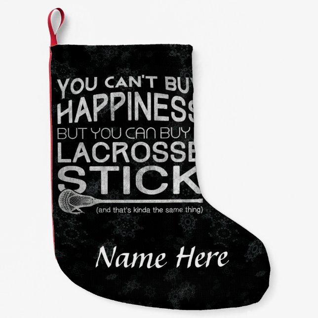 Funny Lacrosse Design Weihnachts-Strumpf Kleiner Weihnachtsstrumpf (Vorderseite)