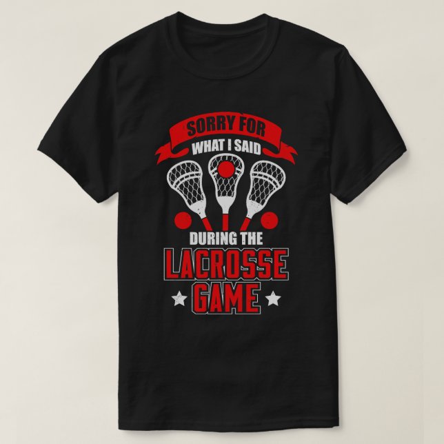 Funny Lacrosse Game Player Coach Geschenk T-Shirt (Design vorne)