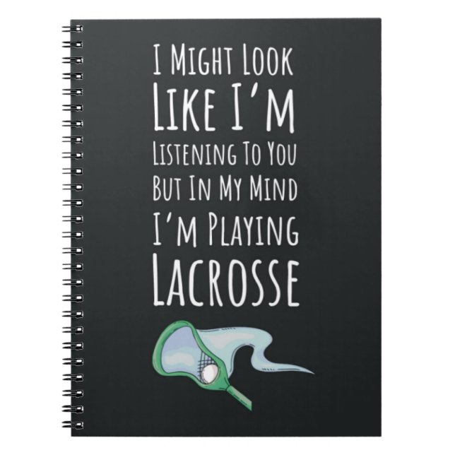 Funny Lacrosse Gift Ideas Players Team Humor Notizblock (Vorderseite)