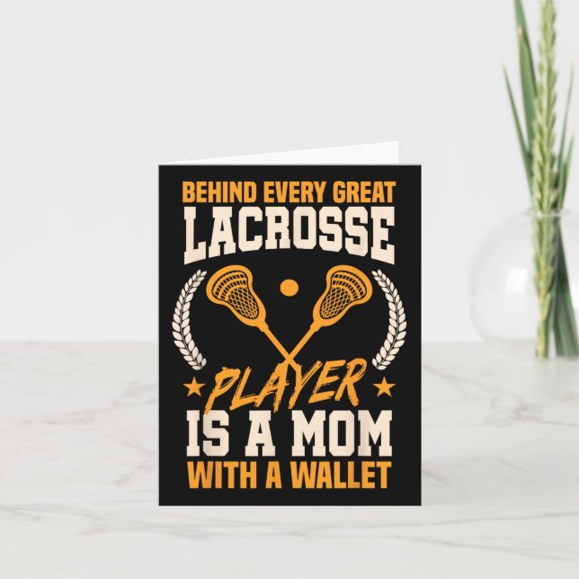 Funny Lacrosse Mama Mütter Day Karte (Vorderseite)