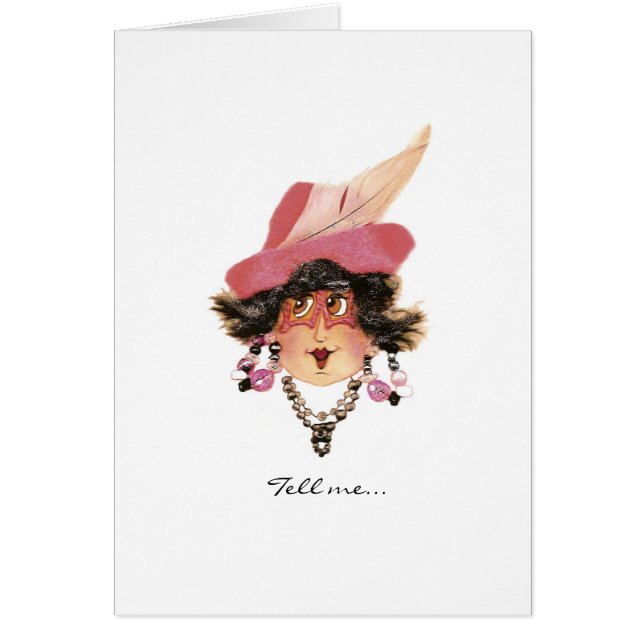 Funny Lady Fragen Side Effects Card (Vorne)