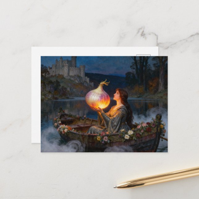 Funny Lady of Shallot Parody Postkarte (Vorderseite/Rückseite Beispiel)