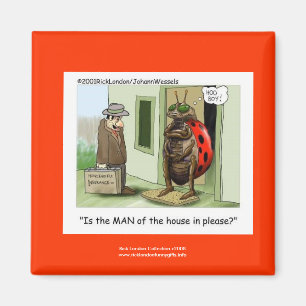 Funny Ladybug Cartoon über Qualitätsneuheit Magnet