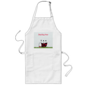 Funny Ladybug Dead Bug Yoga Pose Lange Schürze