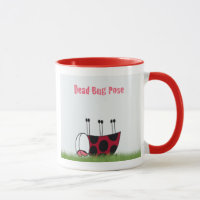 Funny Ladybug Dead Bug Yoga Pose