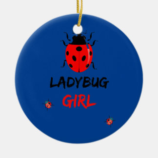 Funny Ladybugs girl Insects Bugs Keramik Ornament