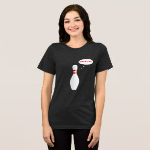 Funny Ladys Bowling Team Spare Me mit Namen Tri-Blend Shirt