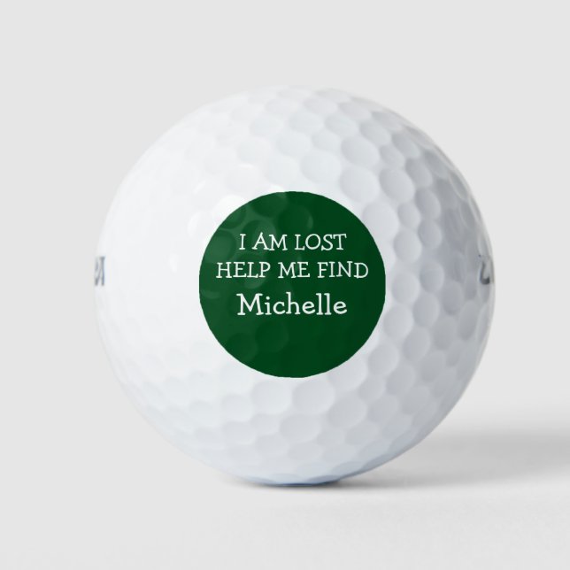 Funny Ladys Love Golf Balls Golfball (Vorderseite)