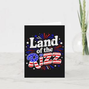 Funny Land der Rizz Patriotic 4. Juli Us Fl Karte