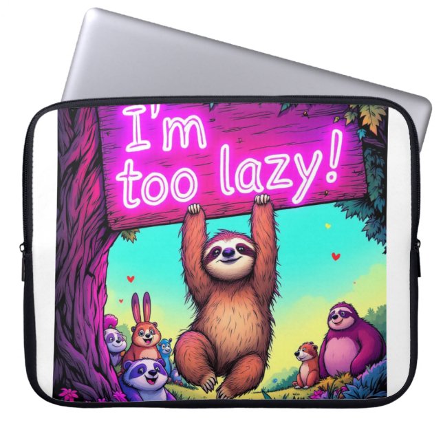 Funny Laptop Case (Vorderseite)