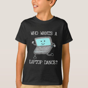 Funny Laptop Tanz Tanz Computer Puzzle Spaß T-Shirt
