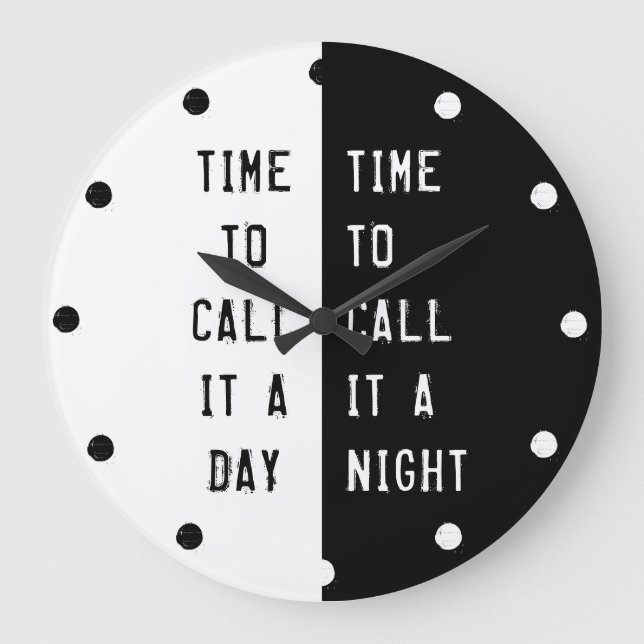 Funny Large Clock Große Wanduhr (Vorderseite)
