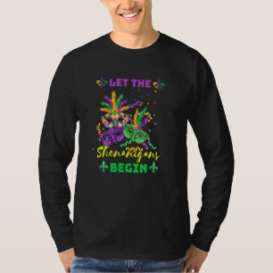 Funny Lass The Shenanigans Begin Cool Mardi Gras M T-Shirt