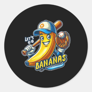 Funny Lasse Bananas Niedlich Banana Frucht Lover S Runder Aufkleber