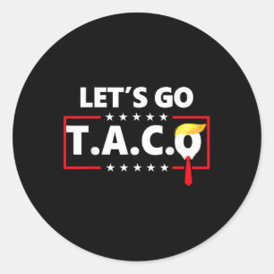 Funny Lasse Go Taco _3 Runder Aufkleber