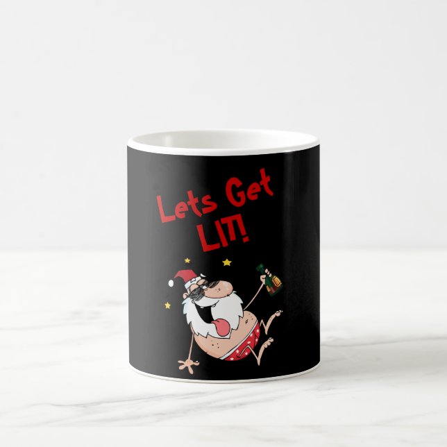 Funny Lasse LIT Betrunken Weihnachten Personalisie Tasse (Mittel)