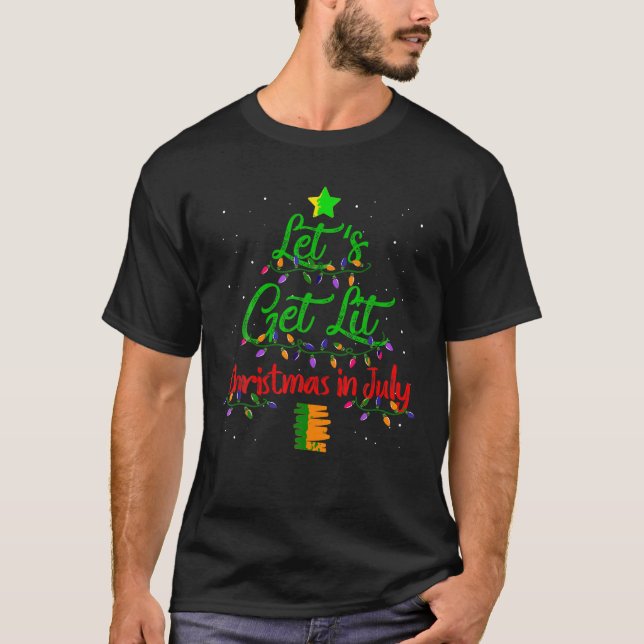 Funny Lasse Weihnachten im Juli Weihnachten Baum P T-Shirt (Vorderseite)
