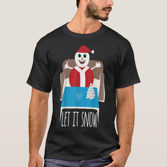 Funny lassen es Schneemann entfernt Ban Drug verwi T-Shirt (Vorderseite)