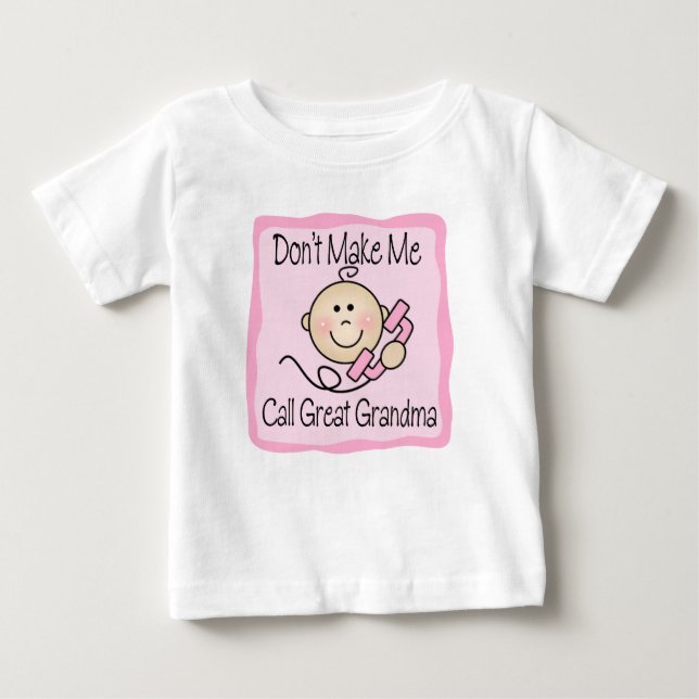 Funny lässt mich nicht Großes Oma nennen Baby T-shirt (Vorderseite)