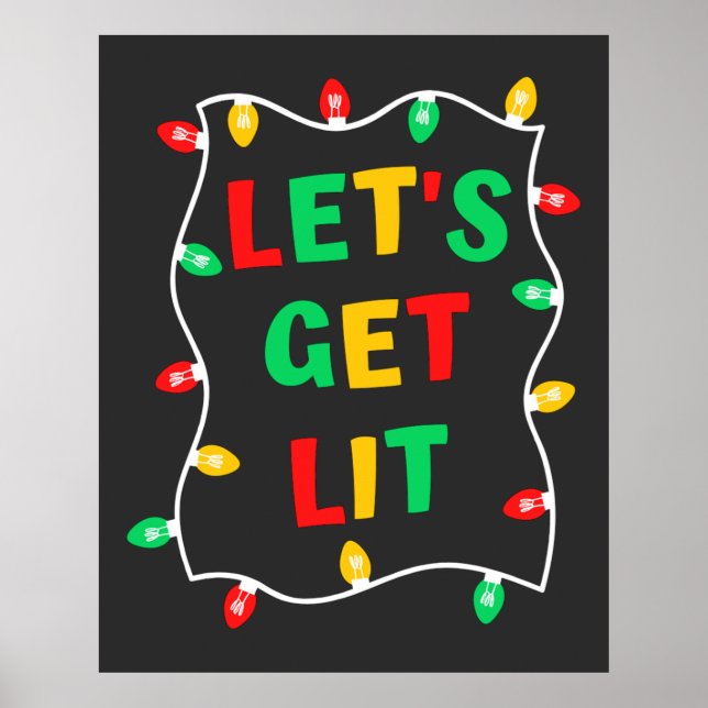 Funny lasst uns Weihnachten sehen Poster (Vorne)