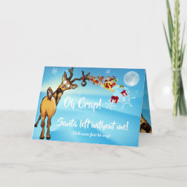 Funny Late Christmas Entschuldigung Feiertagskarte