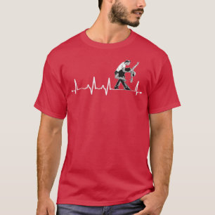 Funny Latin Dance Heartbeat Design Ballroom Dancer T-Shirt