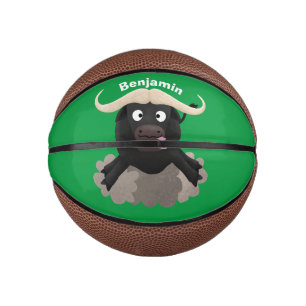Funny Laufwasser Büffel Cartoon Mini Basketball
