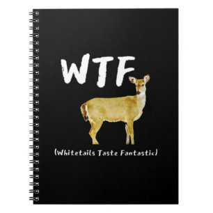 Funny Laugh WTF Whitetail Fantastischer Jäger Notizblock