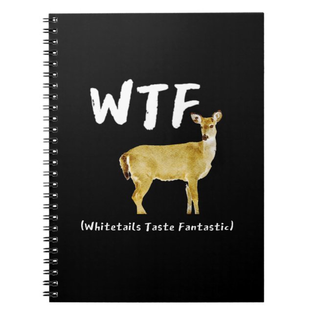 Funny Laugh WTF Whitetail Fantastischer Jäger Notizblock (Vorderseite)