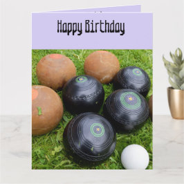 Funny Lavender Lawls Bowls, Big Birthday Card Karte