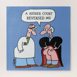 Funny Law Cartoon für Anwälte groß Puzzle