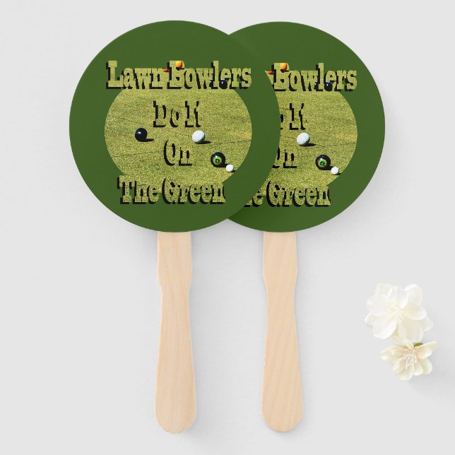 Funny Lawlers tun es, Hand Fans Fächer (Vorne und Hinten)
