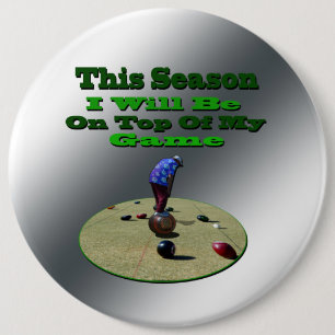 Funny Lawn Bowls, Big Abzeichen Button