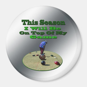 Funny Lawn Bowls, Big Kühlschrankmagnet Magnet