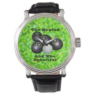 Funny Lawn Bowls Bowled Beautiful Design, Armbanduhr