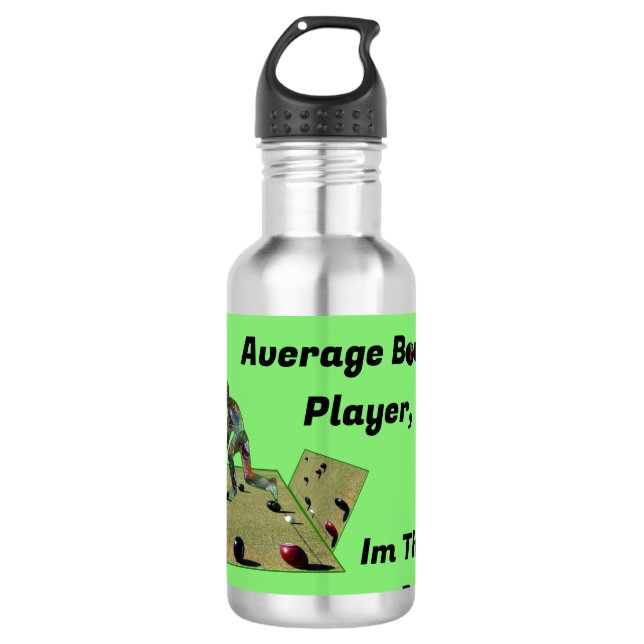 Funny Lawn Bowls Ranger, Edelstahlflasche (Vorderseite)