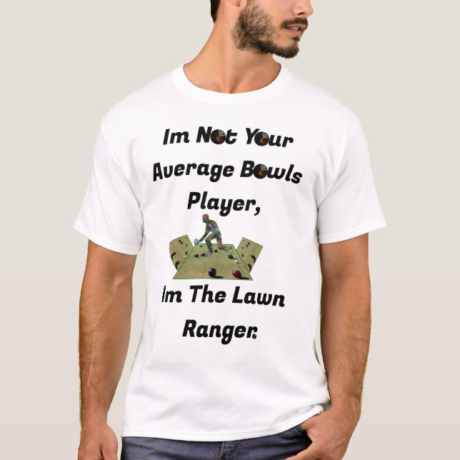 Funny Lawn Bowls Ranger, Mens Tshirt (Vorderseite)