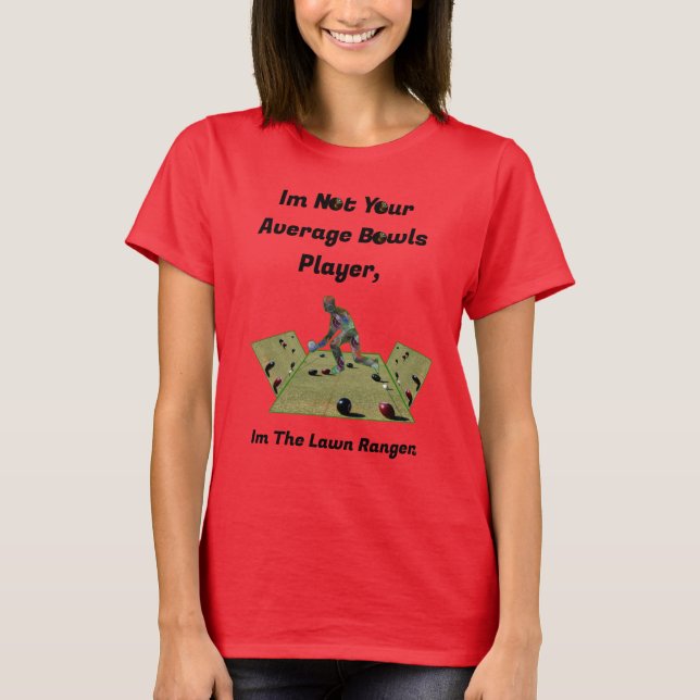 Funny Lawn Bowls Ranger, T-Shirt (Vorderseite)